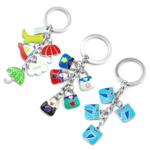 Handcrafted Mexican Metal Logo Priest Cross Keychains for Religious Gifts