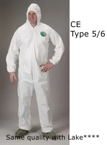 Fabricante OEM de China Ropa Protectora Desechable de PVC Químico Traje de Aislamiento de Seguridad Bata Protectora contra Virus