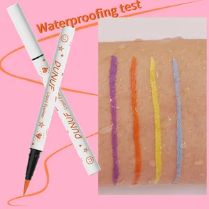 DUNUF Makeup Eye Liner Cosmetic Private Label Creamy Water Activated Vegan Multichrome Gel Eye Liner Pencil