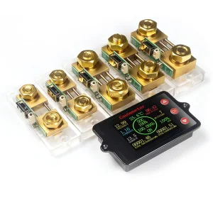 Peacefair PZEM-041 Waterproof Coulomb Counter Meter 8-100V Battery Tester Analyzer for Charging Discharging Buzzer Battery Packs