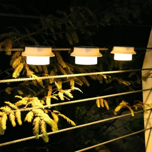 Luz solar exterior para jardín, pared, canalón, cerca, patio trasero, lámpara de calle, lámpara de vida