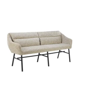 Factory Hotel Home Bar Fabric Upholstery Bench Dining Chair Metal Leg Living Room Sofa Furniture for Restaurant