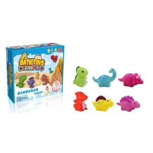 Brinquedo de banho para bebês que brilha, brinquedo de dinossauro que acende na água