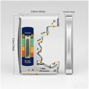Wholesale Product Universal Battery Capacity Tester Tests Multiple Battery Types Intelligent Design No Power Supply Required