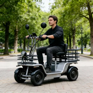 YIDI D16 Factory Direct 4 Wheel 200kg Heavy Load Capacity Electric Scooter Cargo Golf Cart Truck Delivery