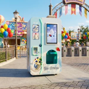 Ice Cream Vending Machine 24 Hours Self Service Ice Cream Vending Machines Fully Automatic Commercial Robot Ice Cream Maker