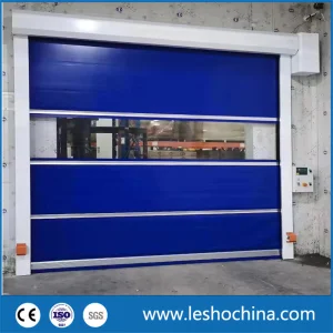 High Quality PVC Fabric High Speed Industrial Automatic Rapid Overhead Fast Quick Roll up Rolling Roller Shutter Door for Clean Room Factory Workshop Warehouse
