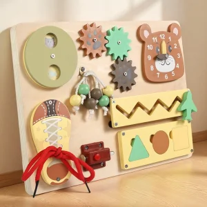 Wooden Montessori Busy Board-BEIYANG