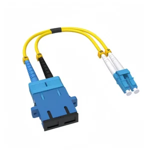 Fiber Optic Adapter Cable SC to LC Singlemode Duplex OS2/OS1 LC Male to SC Female Hybrid Connector