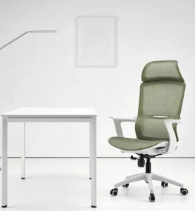 Elegant Ergonomic Chair Gold Accents