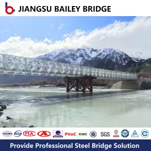 Low Cost Temporary Bailey Steel Structure Bridge Components Professional Design