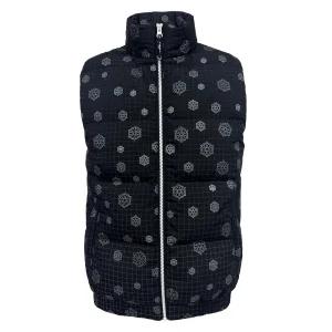 Snowflake Pattern Puffer Vest
