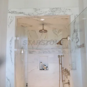 Top Quality Customize Design Natural Marble Bathroom Shower Wall Tile for Decoration