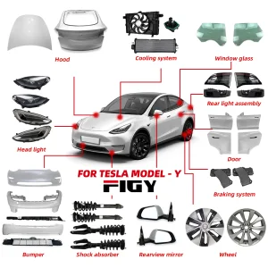 FIGY High Quality Car External Parts for Tesla Model Y Auto Body System Components Supplier Auto Other Spare Parts