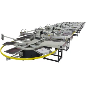 Spo 14 Colors Automatic Textile Clothes Screen Printing Machine Price