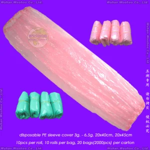 Waterproof Protective Medical/Surgical/CPE/SMS/PP/Nonwoven/Plastic Disposable PE Sleeve Cover for Household Cleaning/Clean-Room/Food Processing/Industry/Service