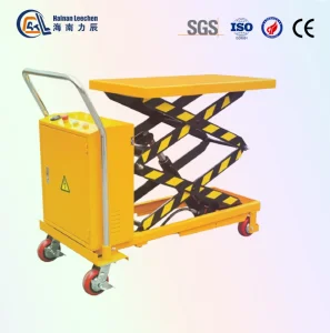 Semi-Electric Double Scissor Lift