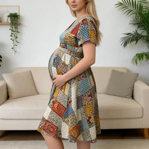 OEM XH-Fashion OEM Women's Long Dress-1 Maternity Long Dress
