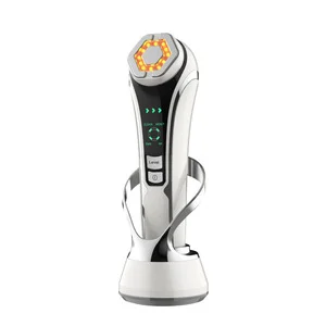 Wholesale Home Use Beauty Ems Photon Microcurrent Skin Tightening RF Radio Frequency Facial Massager ABS Machine with UK Plugs