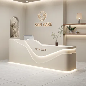 Simple Beauty Salon Reception Desk