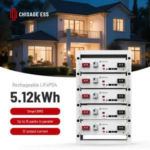 51.2V 100ah Lithium Ion Phosphate Deep Cycle LiFePO4 Battery Pack for Solar Energy Storage