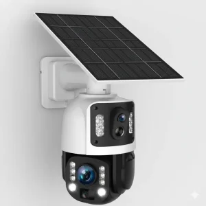 4G Sim Card IP Speed Dome Camera with 20W Solar Panel 6MP Human Tracking 20X Optical Zoom Full Metal 24 Hours Work Camera