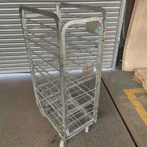 Versatile Foldable Metal Cage Trolley for Compact Living Spaces