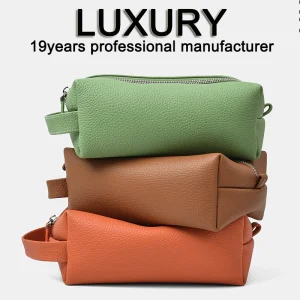 OEM/ODM Mayorista de Poliéster PU Lavado Almacenamiento Equipaje Viaje Hombres Neceseres Empaque Regalo Maquillaje PVC Cremallera Cosmético Lavado Belleza Bolsa de Brochas de Maquillaje