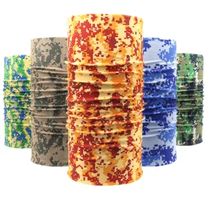 100% Polyester Pantone Color Microfiber Neck Tube Bandanas Buffs Scarf