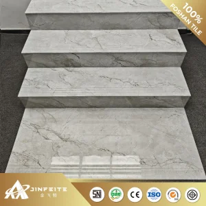 10mm Thick Glossy Marble Stair Tile 120*470mm Full Polished Wholesale Price