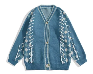 OEM & ODM Customizable Men's Fashion Knitted Cardigan Sweater
