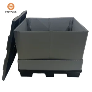 OEM ODM Customized Lightweight Heavy Duty Collar Sleeve Collapsible Z Fold Pallet Box