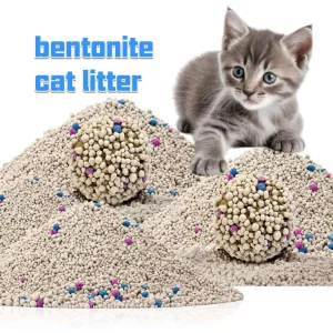 Wholesale Custom Bentonite Clay Colorful Ball Shaped Cat Sand Natural Cat Litter with Scent