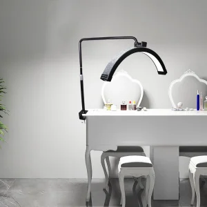 مصباح مكتب للأظافر LED على شكل نصف قمر لمناكير الأظافر والتاتو