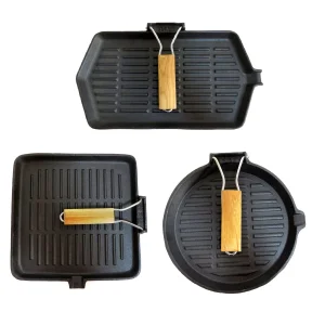 Non-stick Enameled Cast Iron Grill Pan