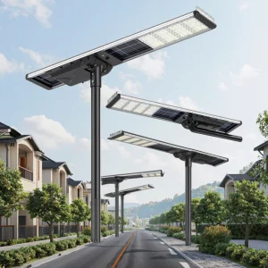 New Solar Street Light 60W-150W IP66 Hybrid System Outdoor Integrated LED LiFePO4 Battery MPPT Controller High Efficiency