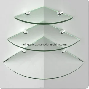 6-8 mm Corner F Green Flat Diamond Polish Triangle Pentagon Quarter Circle Square Rectangle Tempered Shelf Curved Stairs Bathroom Glass with CE Certificate