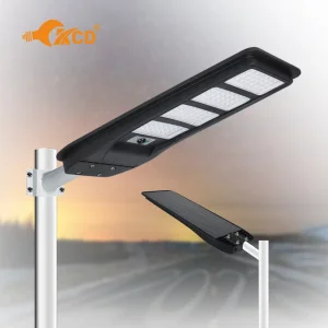 Lâmpada LED Solar Semi Integrada para Iluminação de Rua ao Ar Livre com Bateria 120W
