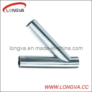 Stainless Steel Butt Weld Y-Type Tee Pipe Fitting