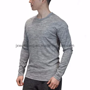 Australian Merino Wool Base Layer Clothes Men's Long Sleeve Thermal Underwear Top