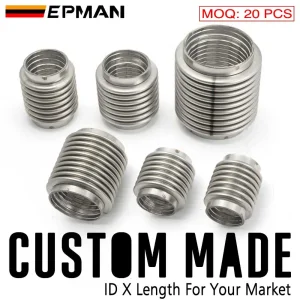 Epman Exhaust Pipe SS304 Exhaust Flexible Pipes for Exhaust System Downpipe, Muffler, Tips, etc