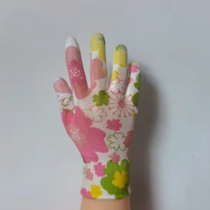 Colourful PU Women Safety Working Gloves