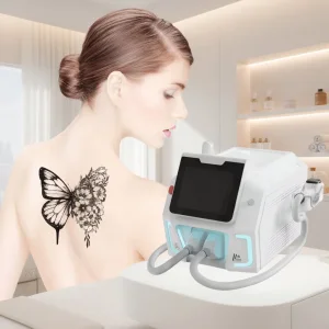 Hot Selling ND YAG 2 in 1 808 Diode Laser Permanent Hair Removal Q Switched ND YAG Laser Tattoo Removal Machine