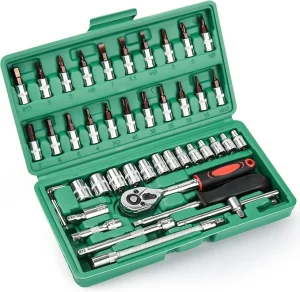 46pcs Socket Ratchet Wrench Set