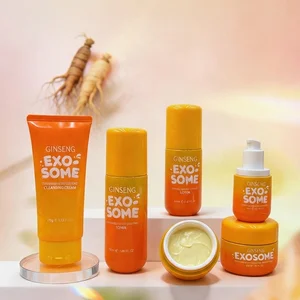 Custom Collagen Peptides Hyaluronic Acid Moisturizing Anti-Aging Ginseng Exosomes Serum Cream Firming Korean Style Skin Care Set