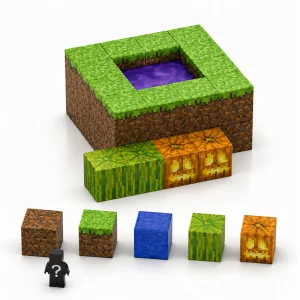 Custom STEM Educational 3D Puzzle Set ABS Plastic Magnetic Building Blocks Multi Color EN71 Certified CPC Certified Ages 3+ Kids