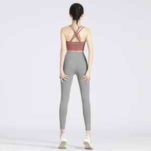 High Waist Yoga Pants/Women's Breathable Nine-Point Stretch Leggings/Summer New Fashionable Sportswear/Running Training Fitness Clothing
