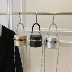 Fashion 2026 PU Chain Bucket Shoulder Bags