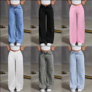 High Waisted Wide Leg Jeans