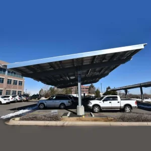 Professional Solar Carport Manufacturers Aluminum Black High-Tech Solar Carport Solution with Customized Logo and Reliable Durability